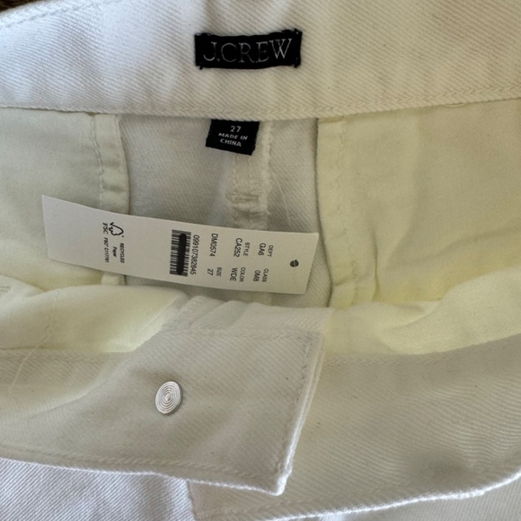NWT J. Crew White A-line denim short in white SZ Various - Picture 5 of 8